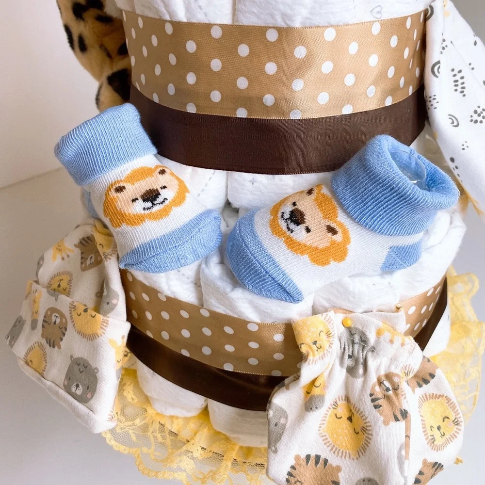 Tiger Diaper Cake